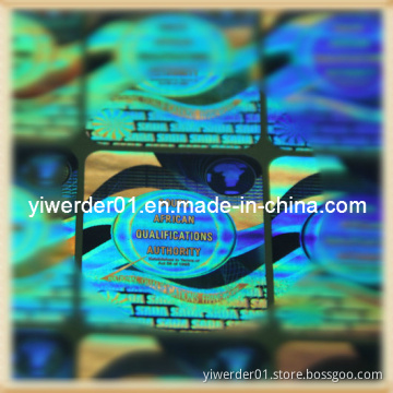Security Hologram Sticker with Adhesive (H-053)